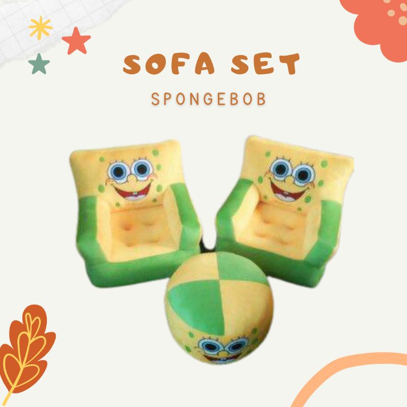 SOFA SET ANAK LUCU KARAKTER SPONGEBOB