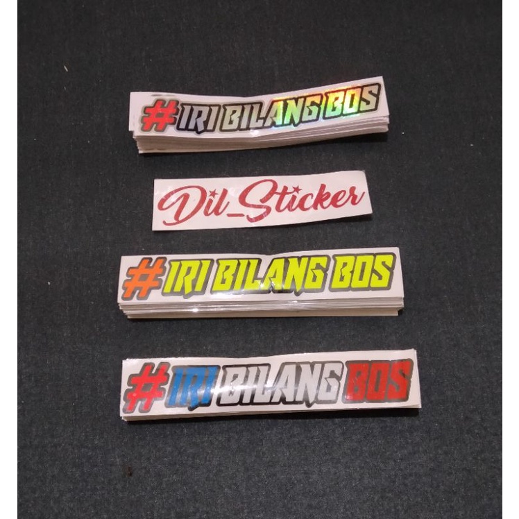 STICKER IRI BILANG BOS CUTTING