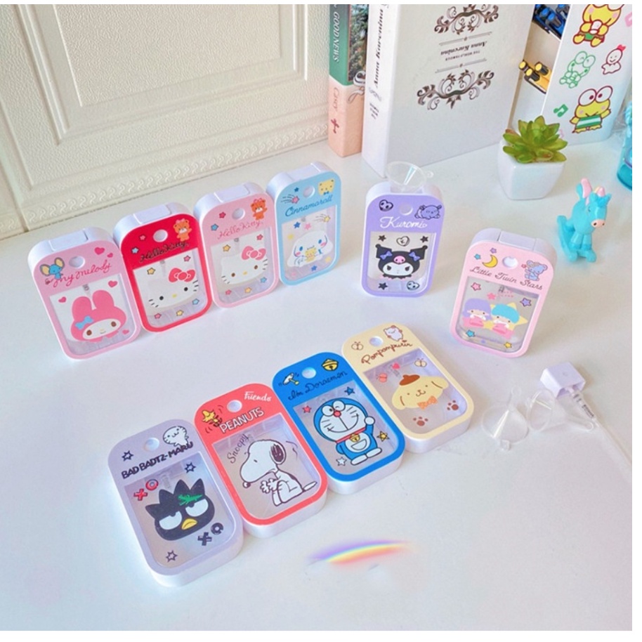 Botol Spray Gantung Square Motif Kartun Lucu Bottle Spray Portable Square Hand Sanitizer Parfum