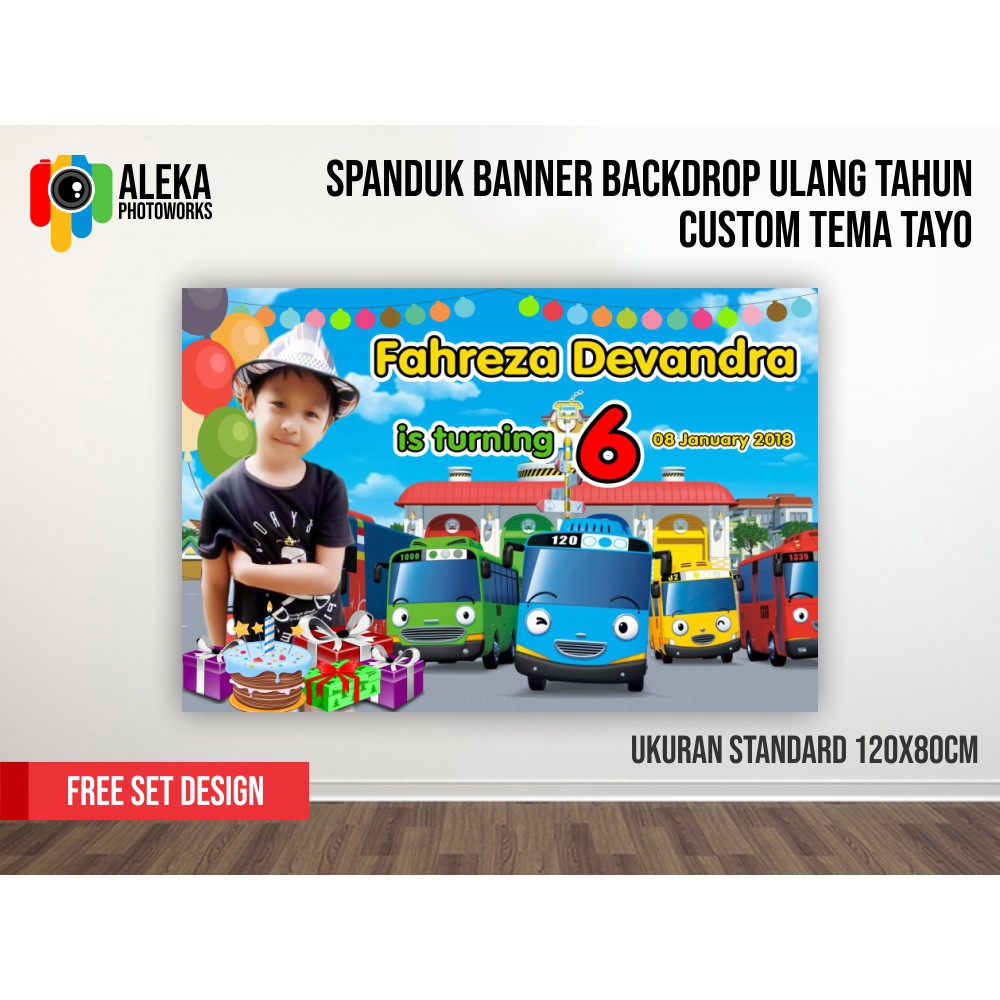 Spanduk Banner Backdrop Ulang Tahun Tayo