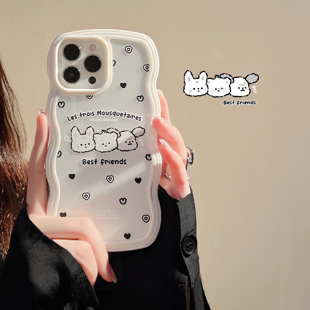 Soft Case Tpu Transparan Frame Gelombang Cover iPhone 13 13pro 13prm 11 7Plus 8Plus Xr XS 13 12pro Max