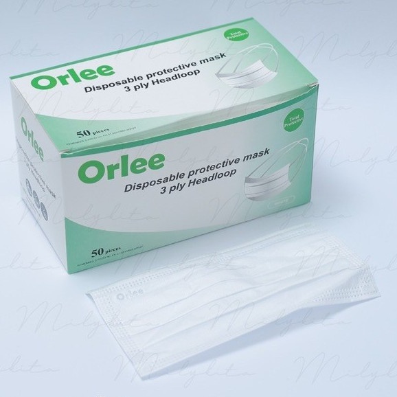 MASKER ORLEE HIJAB DISPOSABLE (PUTIH)