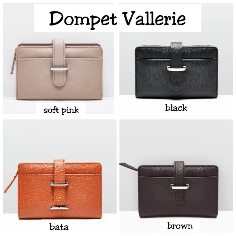 DOMPET VALLERIE : SOFT PINK / BLACK / BATA / BROWN : SOPHIE MARTIN PARIS PROMO LIPAT KECIL