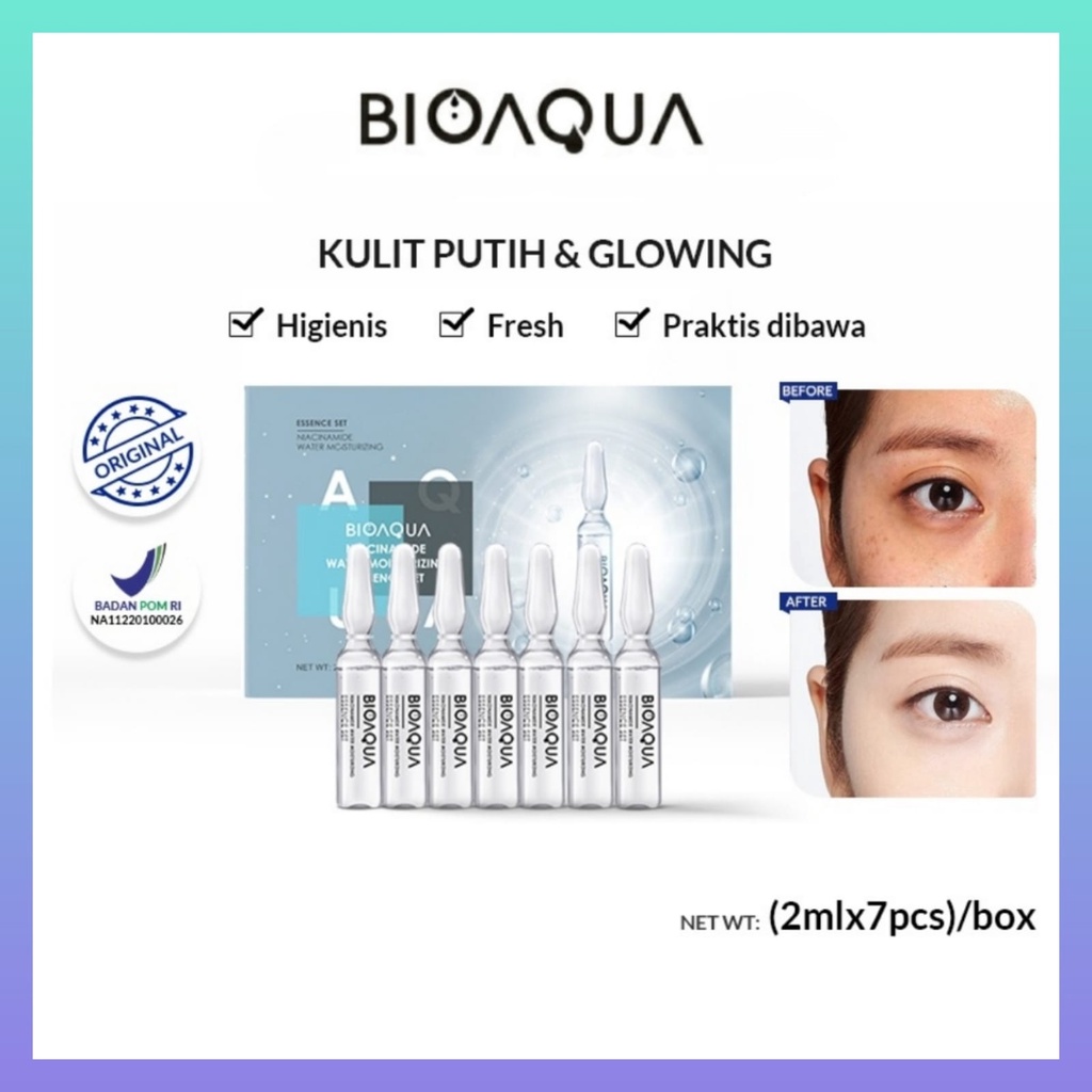 Jual BIOAQUA Ampoule Serum 2ml*7pcs Niacinamide Water Moisturizing