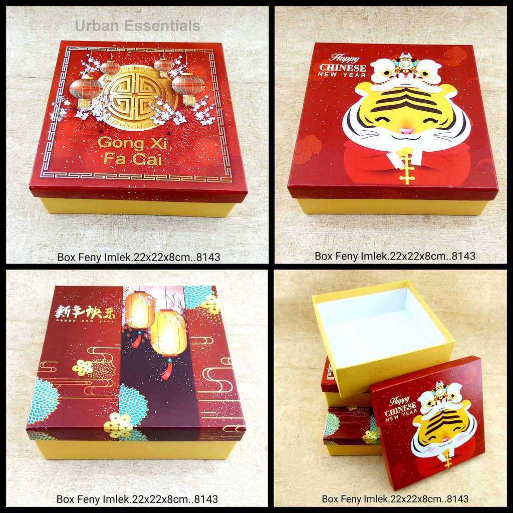

Kotak Kado Box Fency Imlek 22x22x8cm 3 Varian