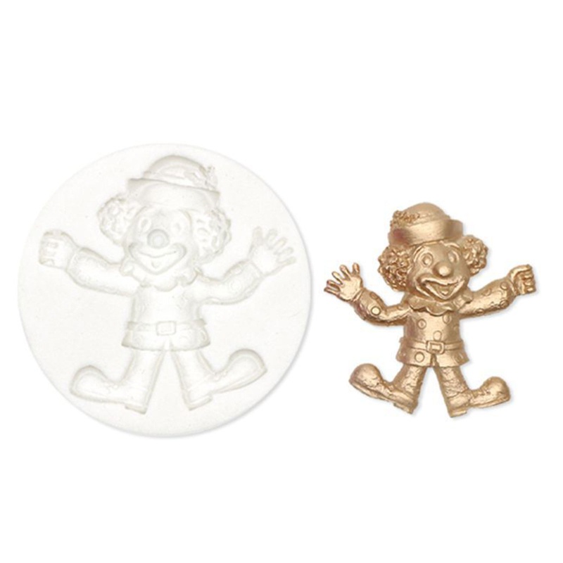 Zzz Cetakan Kue / Coklat / Permen / Es Batu Bentuk Badut Halloween Bahan Silikon