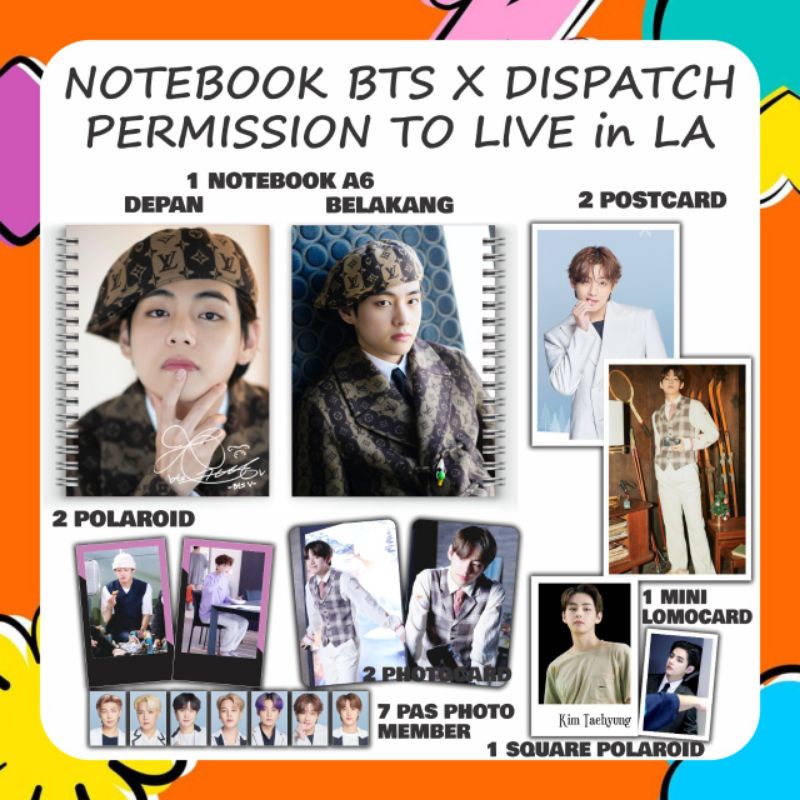 READY NOTEBOOK BTS PERMISSION TO DANCE PAKET HEMAT KPOP by mochichim