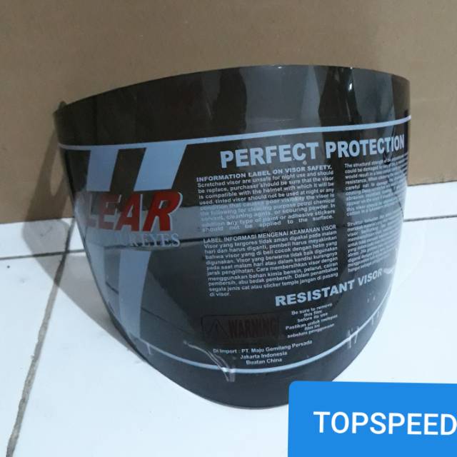 Kaca helm takachi caberg hitam siang malam