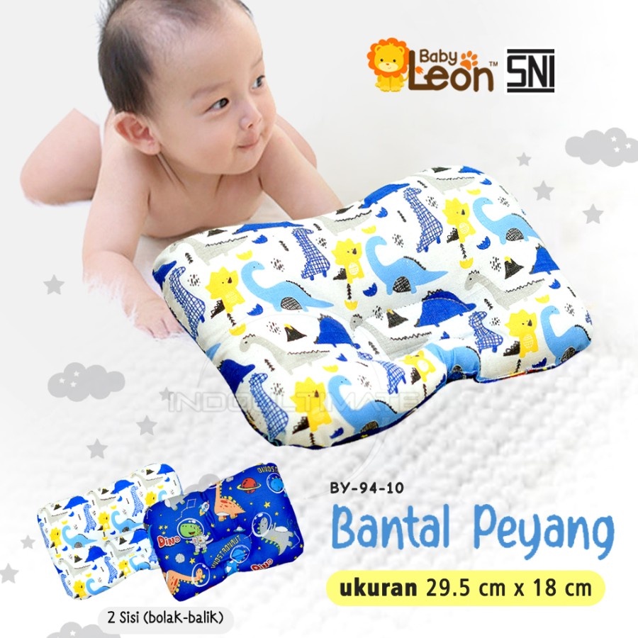 Baby Leon Bantal Peang Newborn - Bantal Bayi Motif Bolak-Balik