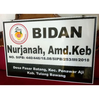 Jual Acrylic X Papan Nama Dokter Bidan Plang Praktek Sign Label Shopee Indonesia