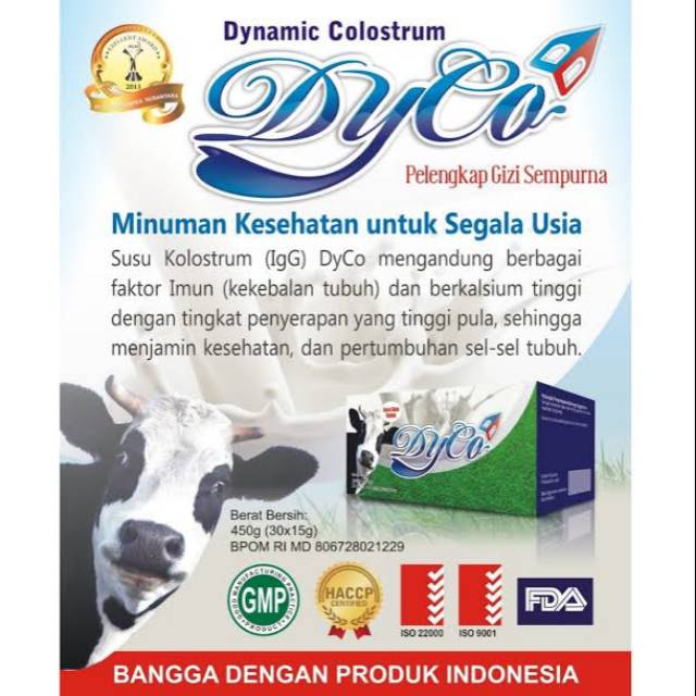 

Susu Dyco Isi 60 Sachet