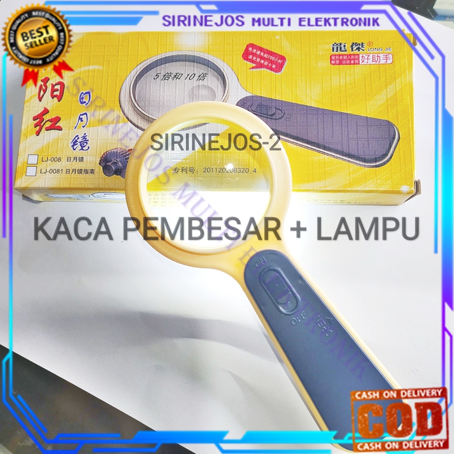 KACA PEMBESAR + LAMPU