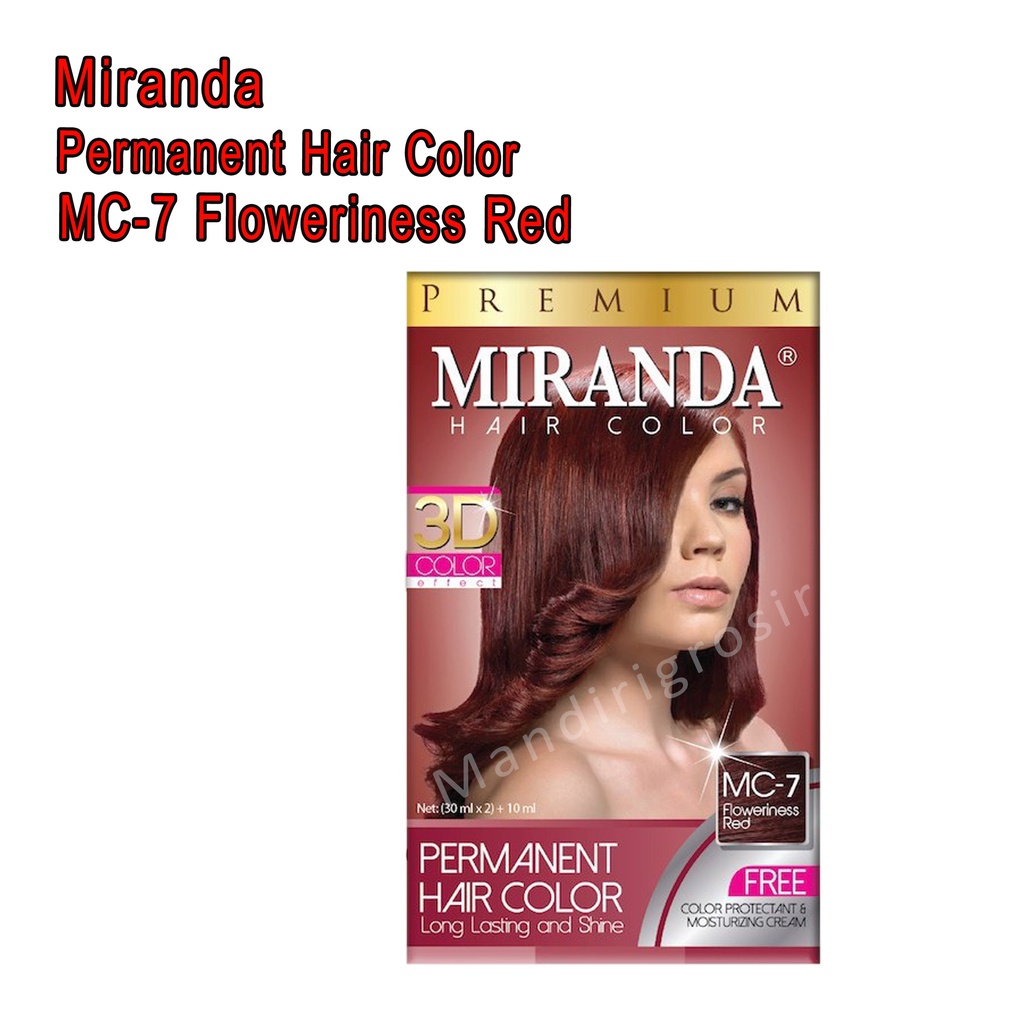 Cat Rambut *Miranda * MC-7 Floweriness Red * 30mlx2 + 10ml