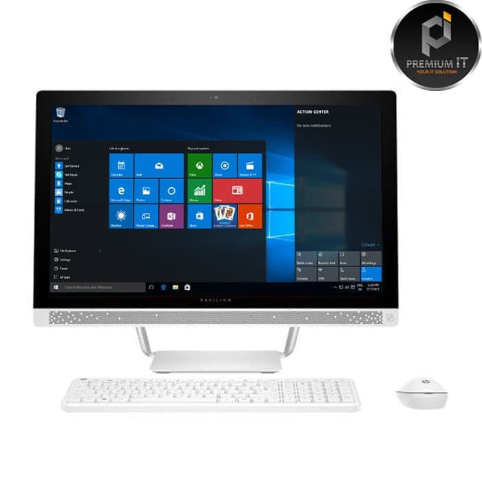PC HP All In One 24-R011D - Intel Core-i7-7700T - 4GB - 1TB - VGA -  23.8"" - Windows 10