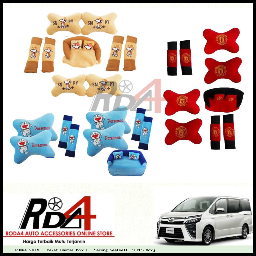 Paket Bantal Mobil - Sarung Seatbelt  9 PCS Voxy