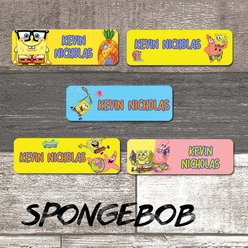 

STIKER LABEL NAMA SPONGEBOB