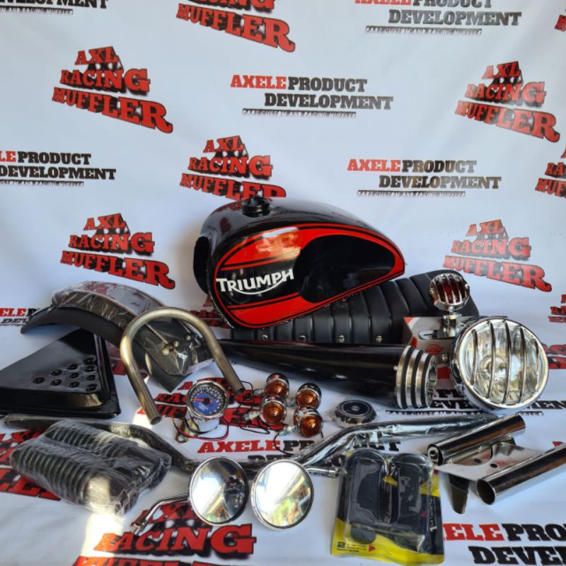 PAKET BODY JAPSTYLE MOTOR KLASIK MEGAPRO TIGER GL SERIES CB 100 SCORPIO THUNDER BYSON