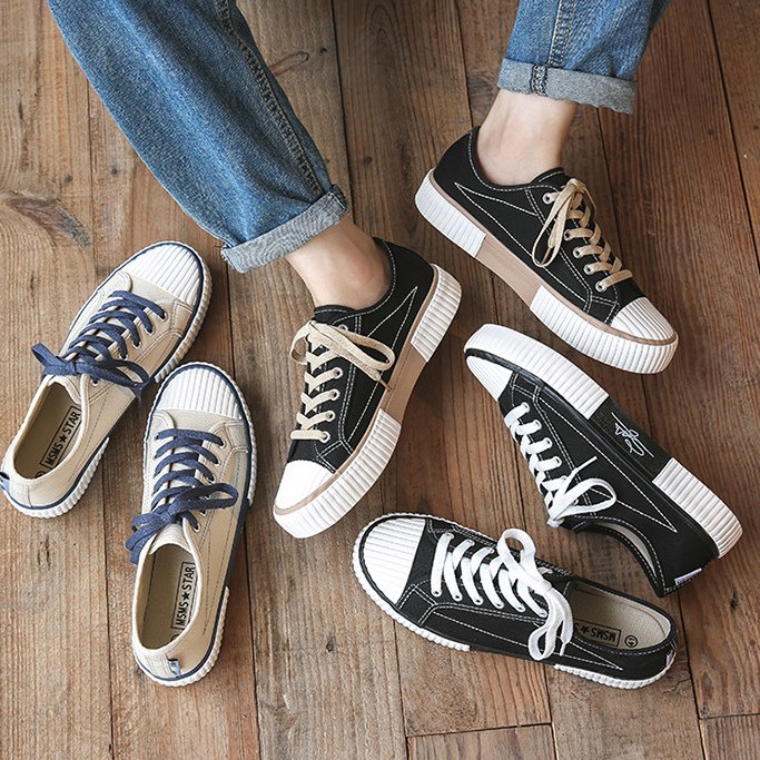 TBIG Sepatu Kanvas Import MMSTAR Fashion Kasual Trendy Kuliah Kerja Murah