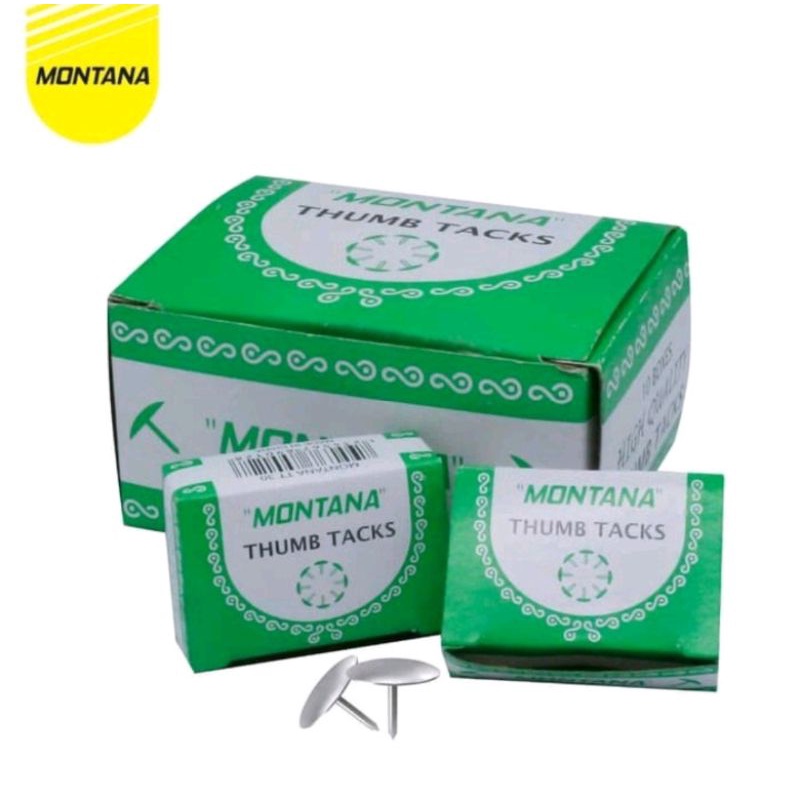 1 dus kecil paku payung Montana thumb tacks Montana paku payung kecil