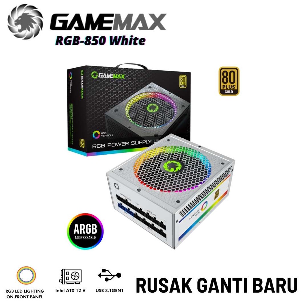 jual-gamemax-pc-power-supply-psu-rgb850-modular-850w-80-gold-white