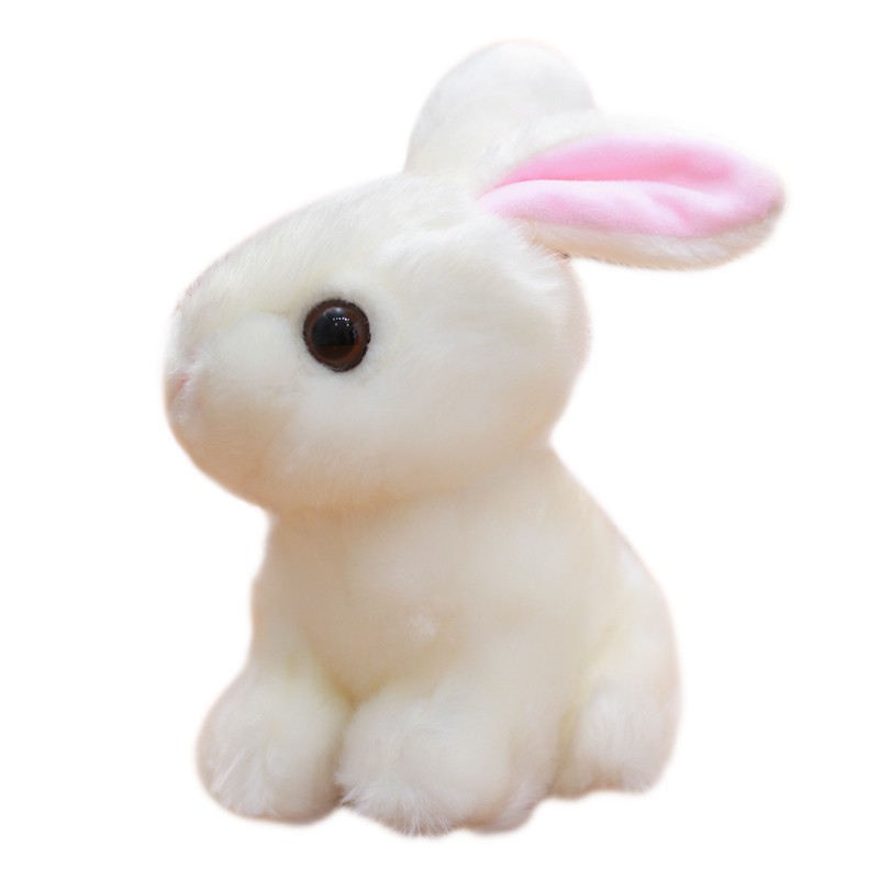 white bunny plush