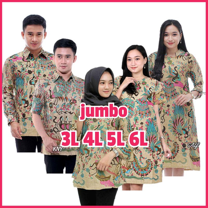 Batik jumbo BIG SIZE JUMBO XXL XXXL 3L 4L 5L MURAH BATIK JUMBO COUPLE &quot;M,L,XL,XXL,XXXL,XXXXL,XXXXXL