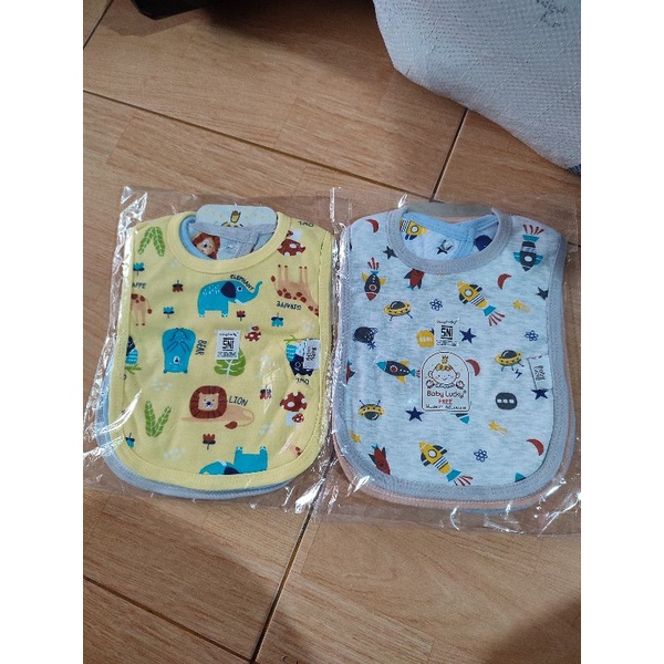 Celemek bayi kancing baby Lucky 2 pcs