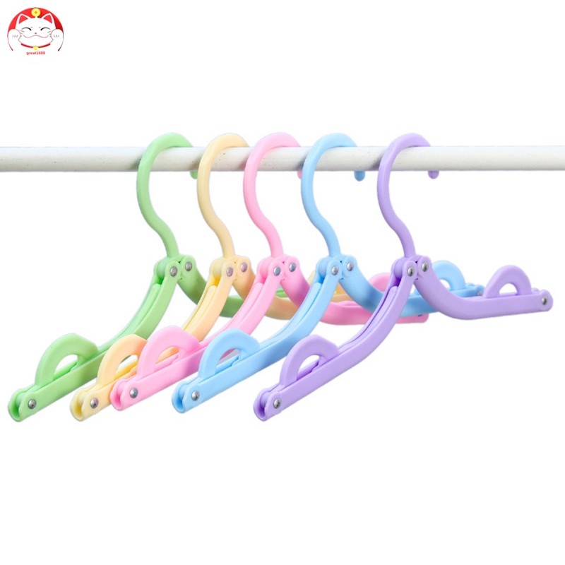 Retractable Portable Travel Hanger - Gantungan Baju Lipat Dapat 10PCS