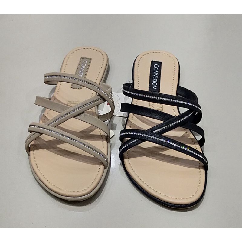 sandal flat wanita connexion