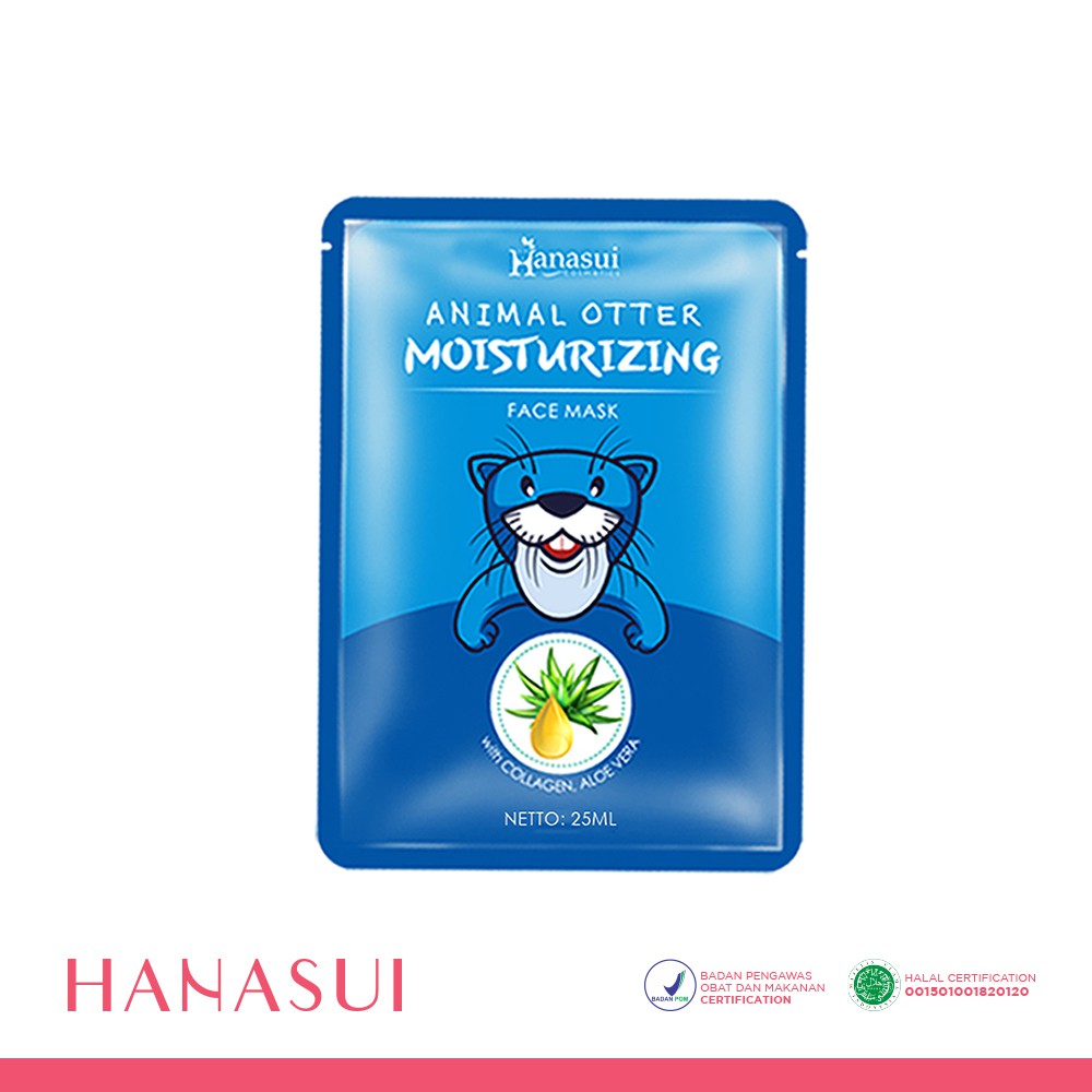 Download Hanasui Animal Otter Face Mask Moisturizing Shopee Indonesia PSD Mockup Templates