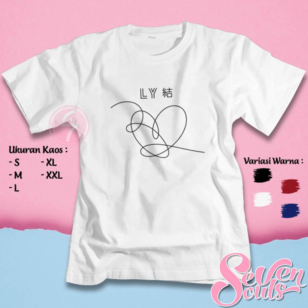 KAOS BTS LOVE  YOURSELF LY ALBUM Baju  Korea  Musik KPOP 