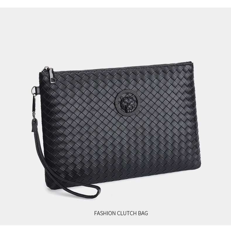 Clutch Kulit Pria Tas Tangan Pria Wanita Motiv Botega Anyam Tas Pesta Hand Bag Wanita