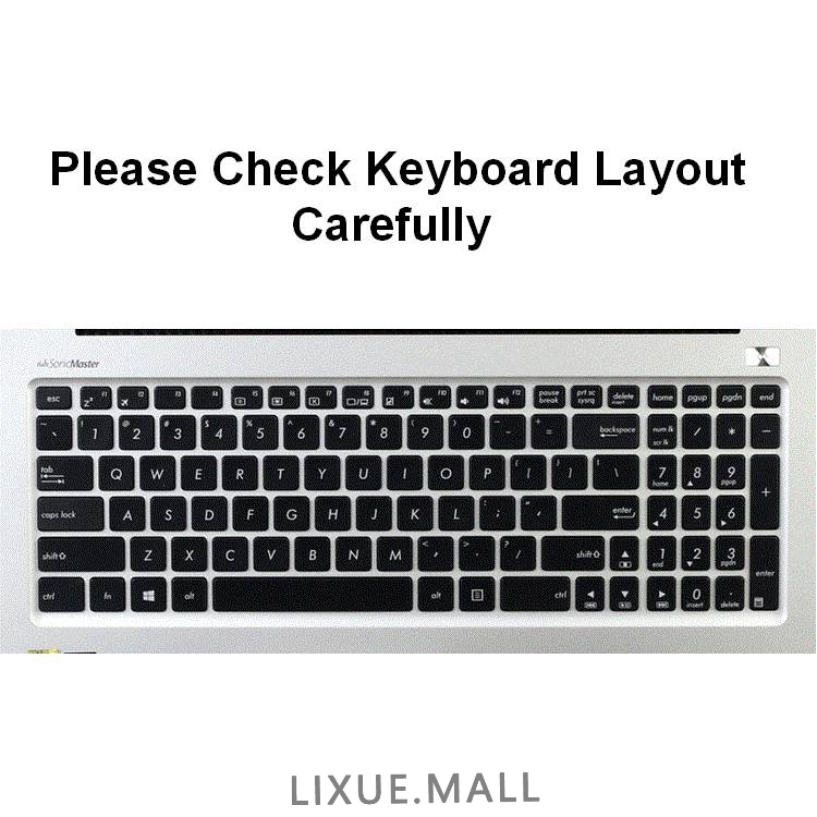 Lixue Asus Silicone 15.6 inch for Asus S5/S7 VS/VT/VM/VI GL502 Keyboard Protector Laptop Keyboard Cover