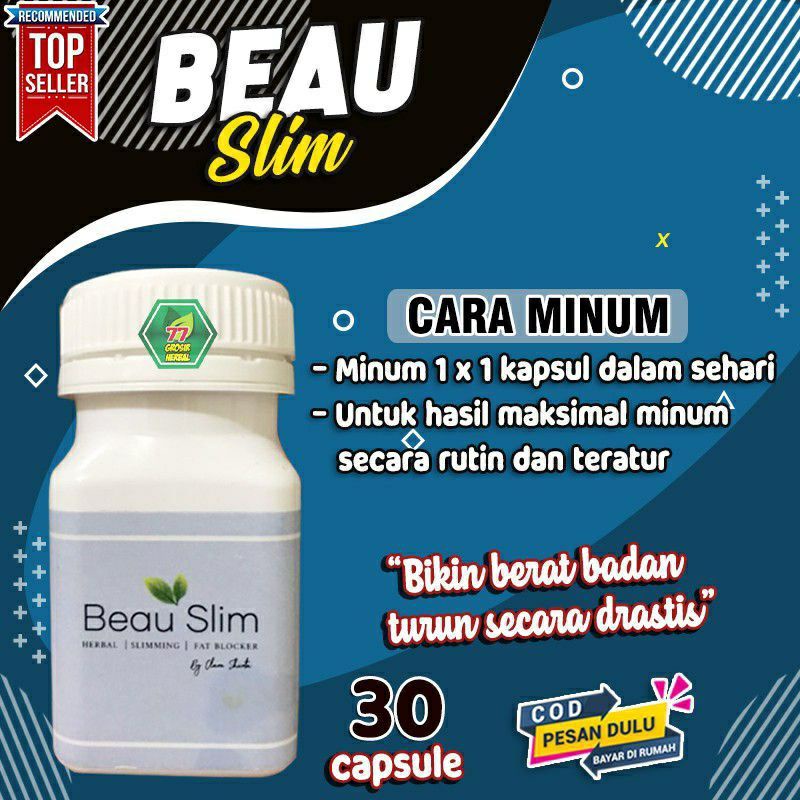 Beau Slim Original Obat Pelangsing Badan - BeauSlim Asli Suplemen Diet Herbal