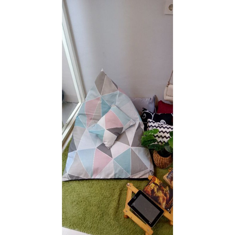 Bean bag sofa santai bonus bantal