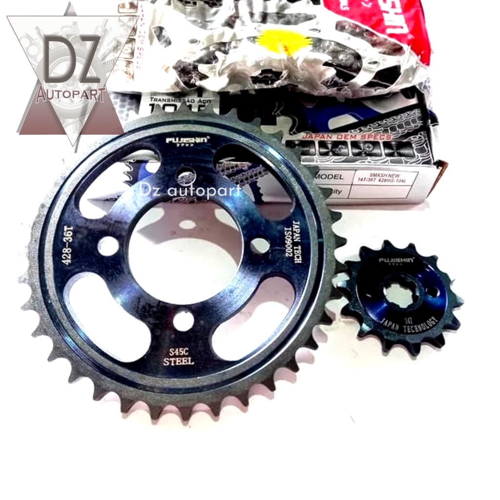 Jual FUJISHIN GEAR SET GIR PAKET SUZUKI SMASH NEW SHOGUN 110 SHOGUN 125