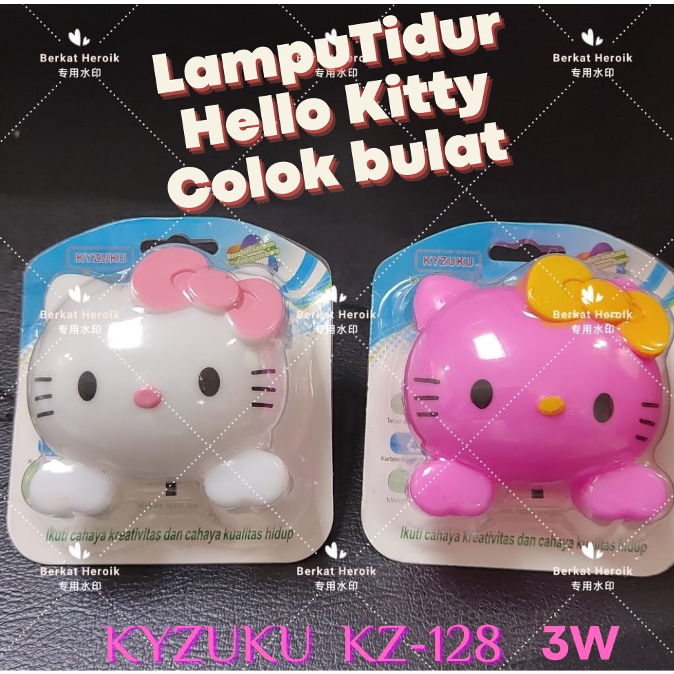 Lampu Helo Kity Mini LED Lampu Tidur Hias Colokan Bulat On Off / MERK KYZUKU