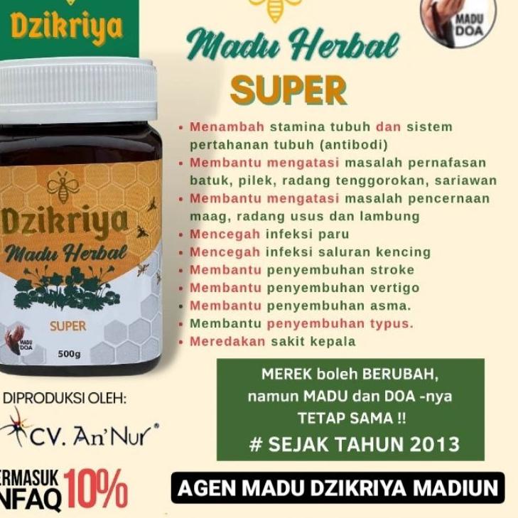 

LANGSUNG CHECKOUT 8137 Dzikriya Madu Herbal ㊤