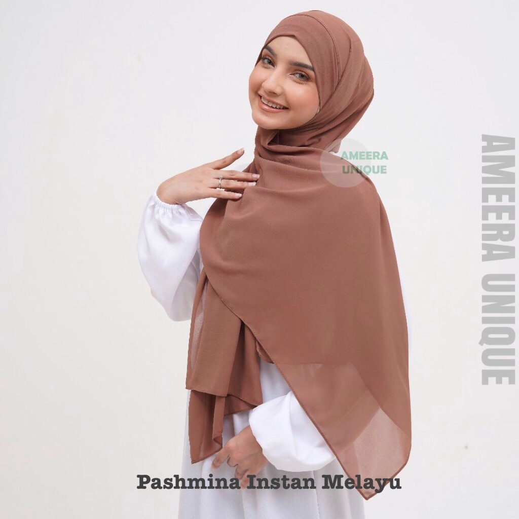 Pashmina Tali Melayu Bando Malay Ceruty Baby Doll Premium Original  75x175