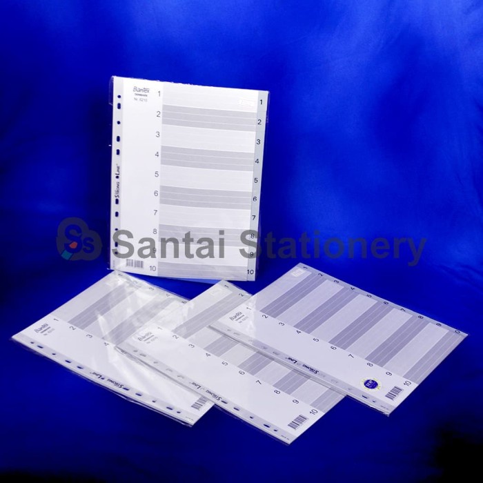 

Diskon Pembatas Bantex Nomor / Numerical Index A4 1-10 White Nr. 6210 Gilaa!!!