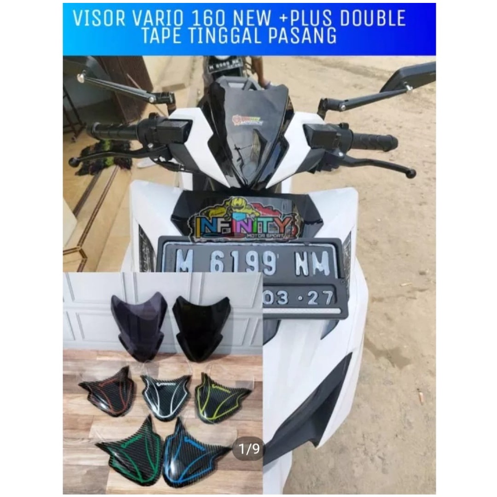 VISOR VARIO 160 CC 2021 2022 WINDSHIELD VARIO 160 / TAMENG VARIO 160