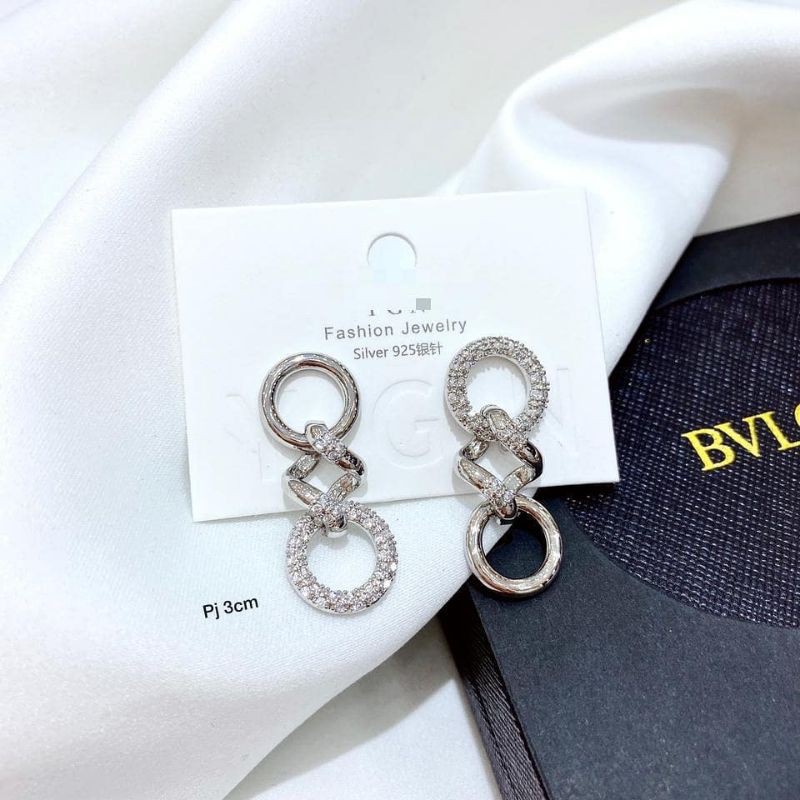 Anting Silver925 Perak Premium Quality 03 Anti Karat Anti Alergi Earring at07
