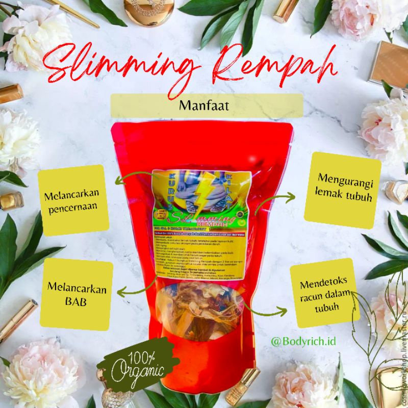 Rempah Slimming Pelangsing Badan Diet Herbal Ampuh Penurun Berat Badan Pembakar Lemak