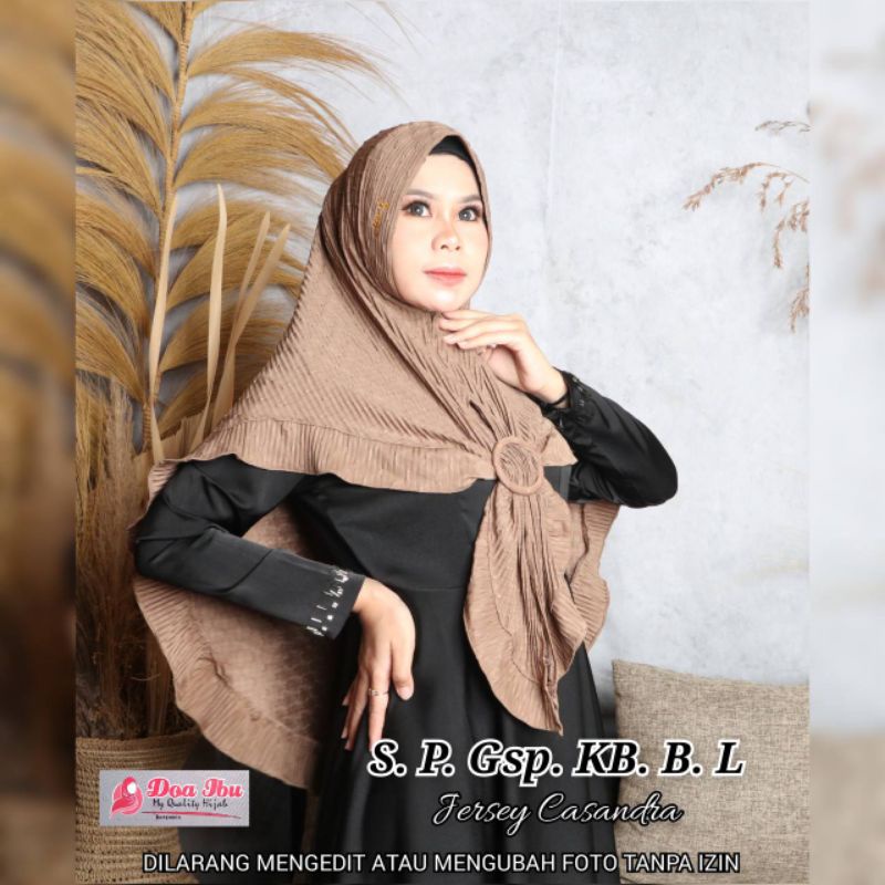 JILBAB INSTAN "CS PLISKET BELAH TENGAH KRUT GESPER" ORI DOA IBU BY BUNYAMIN