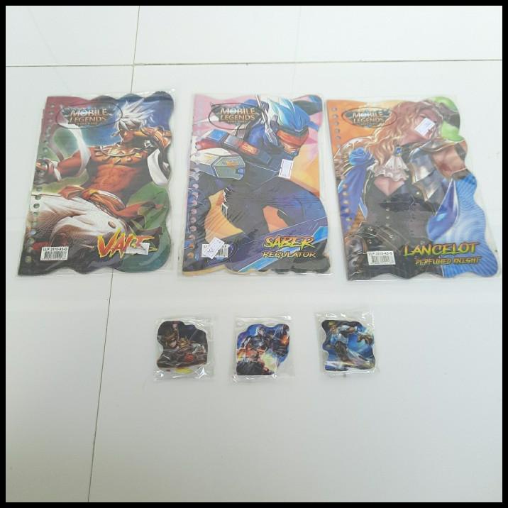 

Paket Alat Tulis Mobile Legends Loose Leaf Penghapus