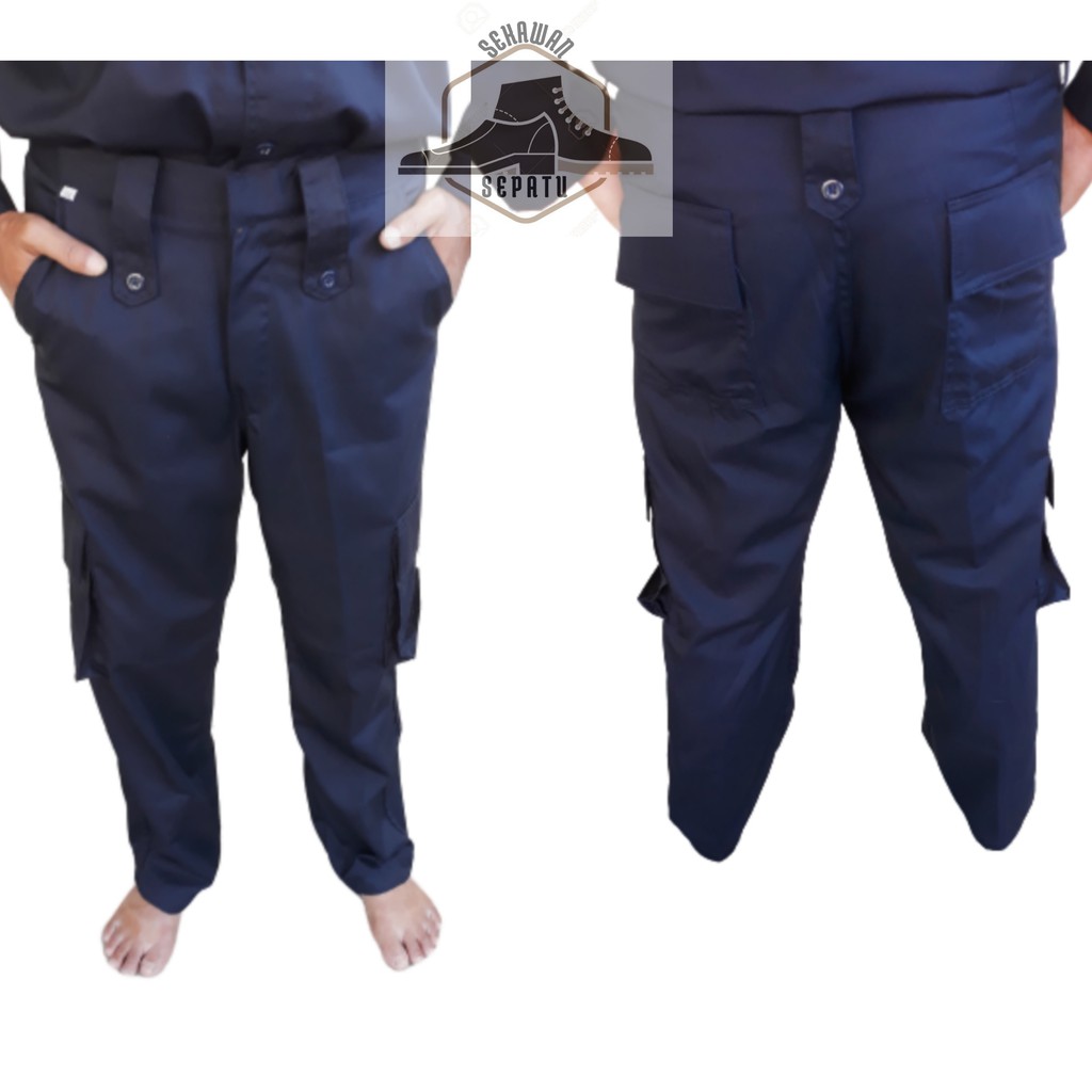 Celana PDL Biru Dongker Security Satpam
