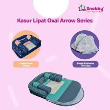 Snobby TPK 5591 Kasur Bayi Lipat Oval Arrow Series Aplikasi Print + Kelambu