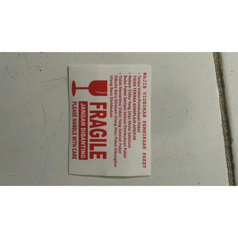 STIKER Tempel FREGILE UNBOXING JGN DIBANTING SELLER AMAN MURAH-2