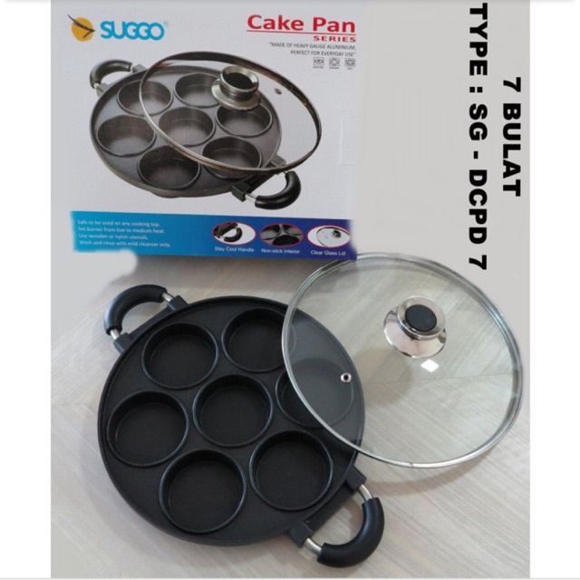 SUGGO CAKE PAN 7 LUBANG DATAR SH-7DATAR