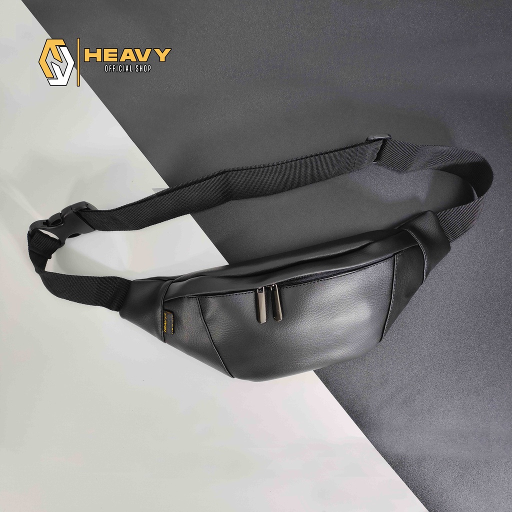 Tas Heavy Waistbag Kulit PU. Leather - Tas Pinggang Heavy